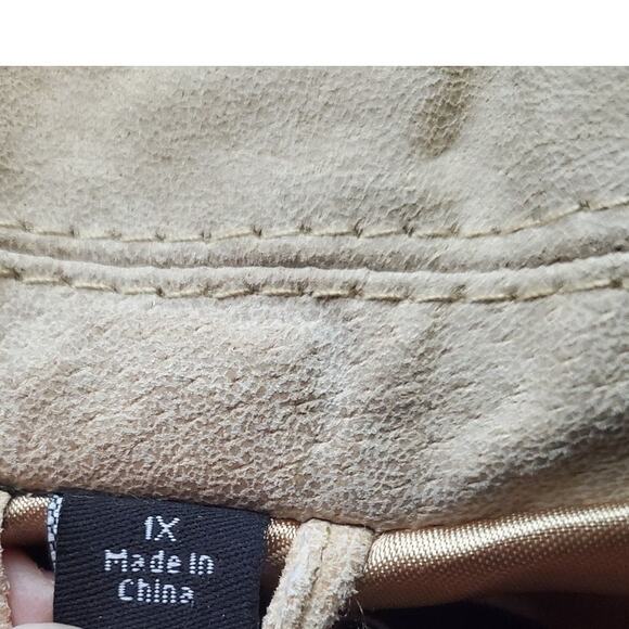 Pamela McCoy Tan Biege Suede Jacket Coat Blazer Sz 1X - Picture 16 of 16